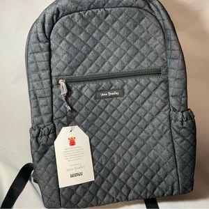 Vera Bradley backpack. It is a charcoal denim color.